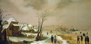 Vinterlandskab, ca. 1611-46 (maleri)